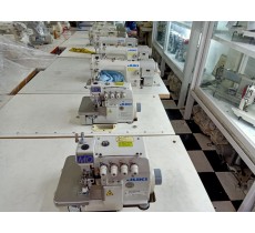 máy vắt sổ 2 kim 4 chỉ JUKI MO-6814S-BE6-24H/G44/Q143 mới 95%